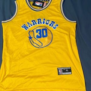 Golden State Warriors Curry Hardwood Classic Swingman City Jersey